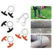 Orange Stainless Steel Wire Saw Rope - 63cm Camping Survival Tool - 5