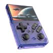 R35PLUS 3.5" Handheld Game Console 64G 10,000+ Games - Transparent Purple - 3