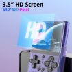 R35PLUS 3.5" Handheld Game Console 64G 10,000+ Games - Transparent Purple - 5