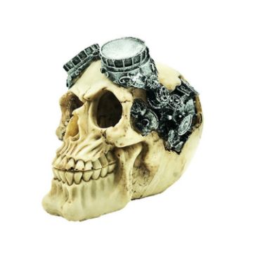 Aquarium Decoration Skull Hiding Ornament for Fish Lizard Snake - 1