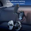 D11 Magnetic Folding Car Phone Holder - Rotatable Dashboard Stand Silver - 6