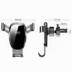 FAIK Silver Frosted Car Phone Holder Air Vent Gravity Sensor Bracket - 3