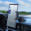Folding Car Dashboard Phone Holder with Back Clip & Metal Oval Ball - 9