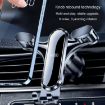 Triangle Gravity Sensor Car Phone Holder - Air Vent Mount, Bent Suction Cup - 8