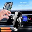BUDK Anti-shake Car Phone Bracket - Air Vent Gravity Support Stand (Black) - 8