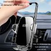 BUDK Silver Anti-shake Car Phone Bracket Air Vent Gravity Support Stand - 9