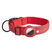AirTag Tracker Dog Collar, Neoprene Lining, Reflective, Size S, Red - 1