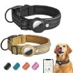 AirTag Tracker Dog Collar, Neoprene Lining, Reflective, Size S, Royal Blue - 2