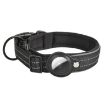 AirTag Tracker Dog Collar, Neoprene Lining, Reflective, Size S, Black - 1