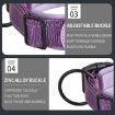 AirTag Tracker Dog Collar with Neoprene Lining, Reflective, Size M - Red - 5
