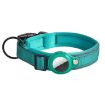 AirTag Tracker Dog Collar, Neoprene Lining, Reflective, Size L, Royal Blue - 1