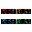 Blue LED Screen Digital Display Alarm Clock - Desktop & Wall Decor - 2