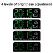 Blue LED Screen Digital Display Alarm Clock - Desktop & Wall Decor - 4
