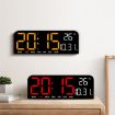 Blue LED Screen Digital Display Alarm Clock - Desktop & Wall Decor - 9
