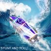 Red 2.4G Mini Remote Control Boat - Kids Summer Water Play Toy Submarine - 3