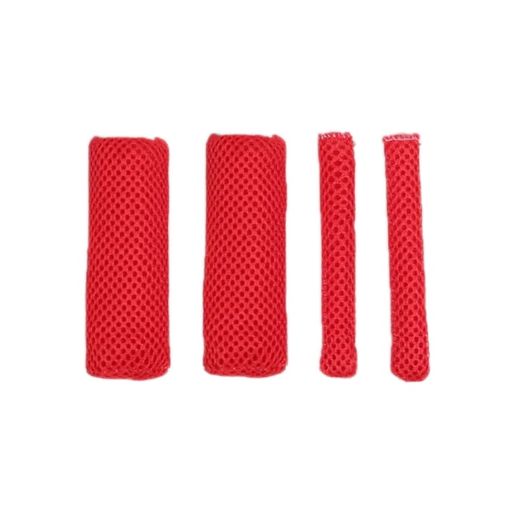 Red Summer Ice Silk Sweat-absorbent Breathable Electric Vehicle Grips - 1