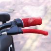 Pink Summer Ice Silk Sweat-absorbent Breathable Electric Vehicle Grips - 4