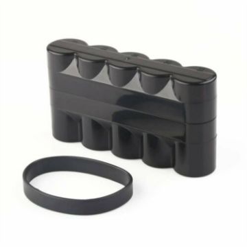 120 Film Negative Storage Box - Holds 5 Rolls + Silicone Straps - 1