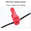 20pcs Red Nylon Tying Straps 12x200mm for Cable Storage Bundle - 5