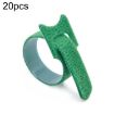 20pcs Green Nylon Tying Straps 12x200mm - Cable Storage Bundle - 1