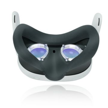 Meta Quest 3 VR Magnetic Eyeglasses Frame, Anti Blue Light Lens, Transparent - 1