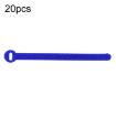 20pcs Blue T-Shape Nylon Data Cable Strap 12x250mm Binding Tie - 1