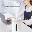 1L White Desk Humidifier - Large Capacity, Aroma, Mute, Ambient Light - 8