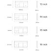 13" White Waterproof Shock-absorbing Laptop Sleeve Storage Bag - 3