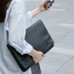 15" White Waterproof Shock-absorbing Laptop Sleeve Storage Bag - 9