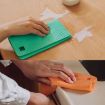 Absorbent Wood Pulp Cotton Rag Kitchen Cleaning Cloths - Random Color - 8