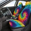 Universal Car Seat Protector - Colorful Swirls Design, Auto Decoration Supplies - 5