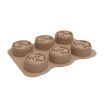 6 Holes Silicone Folding Nursery Box for Vegetables & Flowers, Skin Color - 4