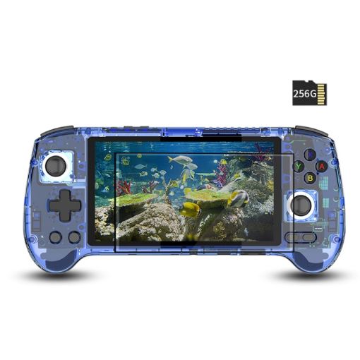 ANBERNIC RG556 Handheld Console Android 13, 5.48" AMOLED, 384GB Blue - 1