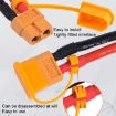XT60 Lithium Battery Plug Protective Covers - 10pcs Pack (Yellow) - 5