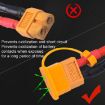 XT60 Lithium Battery Plug Protective Covers - 10pcs Pack (Yellow) - 6