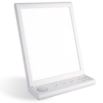 SAD White Noise Phototherapy Lamp with Music & Type-C Line, EU Plug - 1