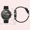 V60 1.39" Waterproof Bluetooth Call Smart Watch - Health Monitor, Black - 3