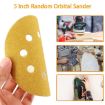 100pcs 5" 8-Hole Round Sanding Discs P400 Grit Sandpaper Sheets 125mm - 5