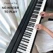 Removable Silicone Piano Notes Guide for 61-Key Keyboard - White Text - 7