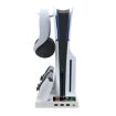 PS5 Slim iplay HA-8006 Cooling Dock & Dual Charging Stand (Black) - 5