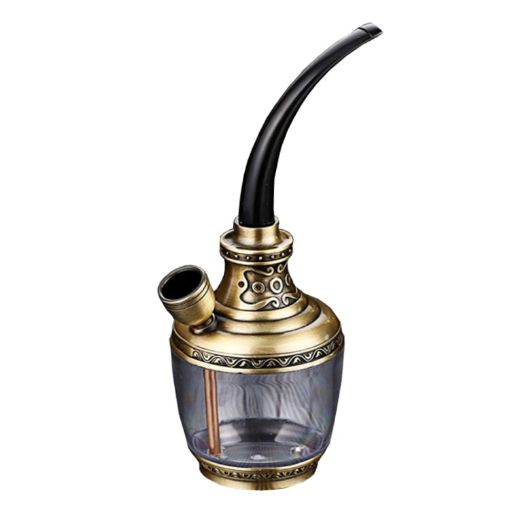 HENGDA HD-806 Gold Hookah - Dual Purpose Multifunctional with Long Hose - 1