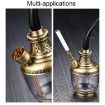 HENGDA HD-806 Gold Hookah - Dual Purpose Multifunctional with Long Hose - 4