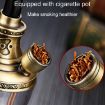 HENGDA HD-806 Gold Hookah - Dual Purpose Multifunctional with Long Hose - 7