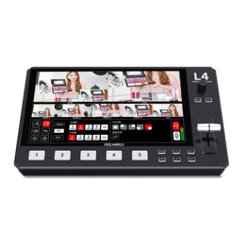 FEELWORLD L4 Video Mixer Switcher 10.1" Touch Screen USB 3.0 (US Plug) - 1