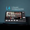FEELWORLD L4 Video Mixer Switcher 10.1" Touch Screen USB 3.0 (US Plug) - 2