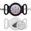 AirTag Pet Collar Locator Case - Waterproof Silicone Cover (White) - 2