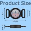 AirTag Pet Collar Locator Case - Waterproof Silicone Cover (White) - 4