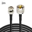 2m BNC Male to UHF Male RG58 Adapter Cable - 1