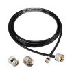5m BNC Male to UHF Male RG58 Adapter Cable - 2