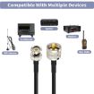 5m BNC Male to UHF Male RG58 Adapter Cable - 6